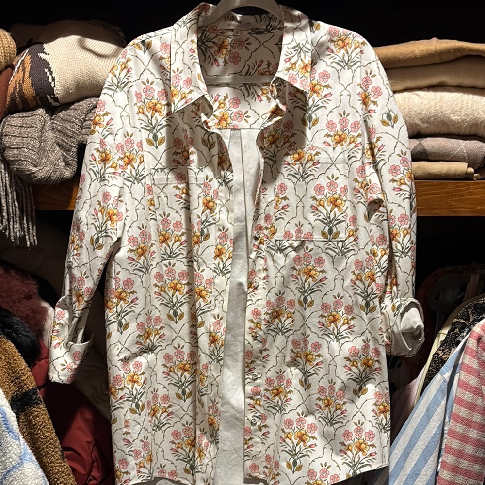 Floral Button-Up Shirt